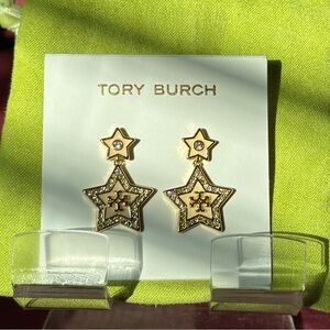 Tory Burch Kira Falling Stars Star Earrings